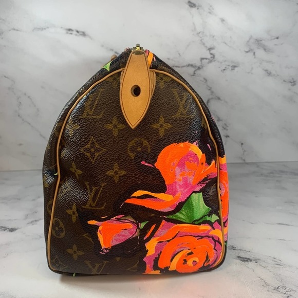 Louis Vuitton Roses Speedy 30 Monogram bag Pink Floral Sprouse Limited Edition - Picture 7 of 16